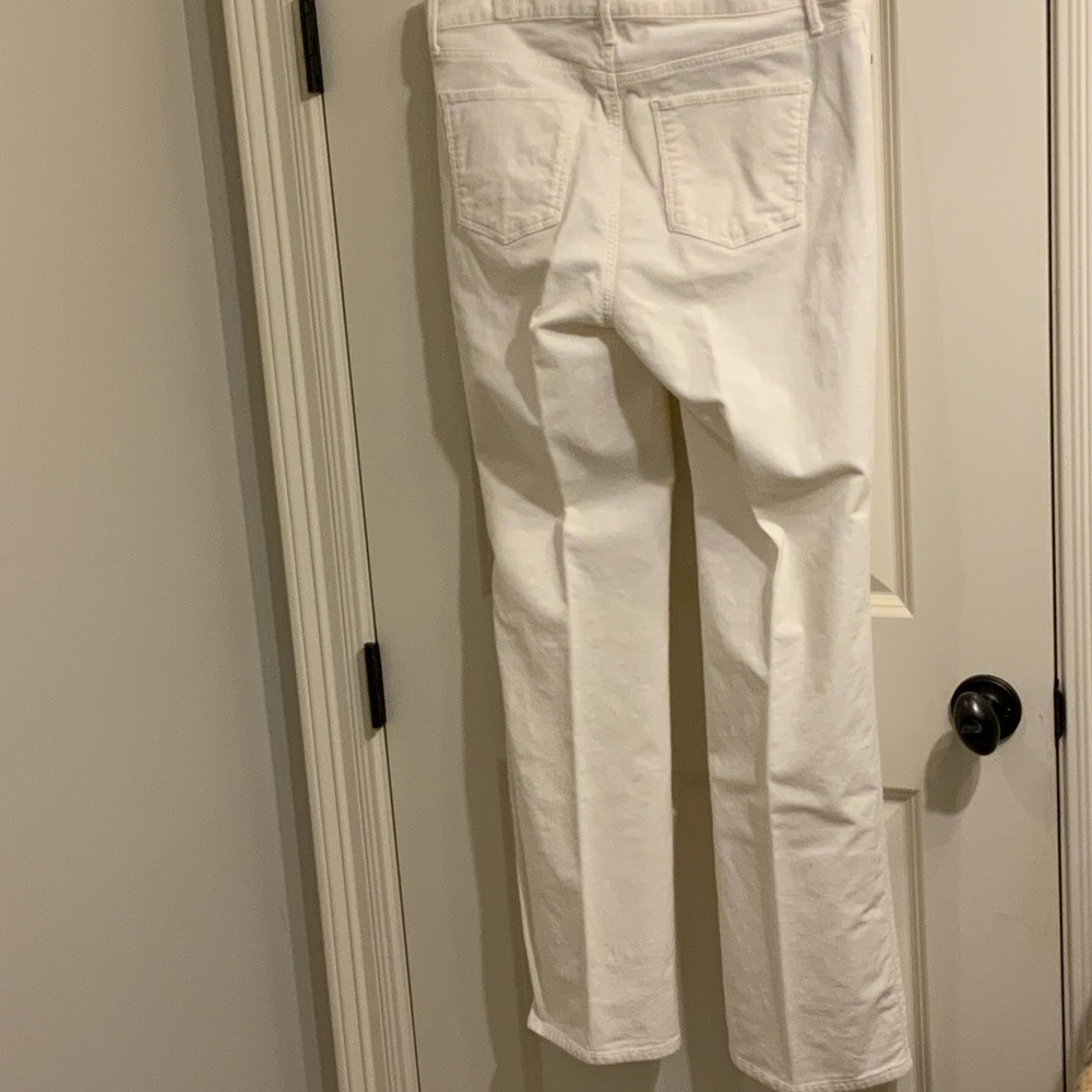 Talbots Women's Cream High-rise barely boot Corduroys - Picture 3 of 9